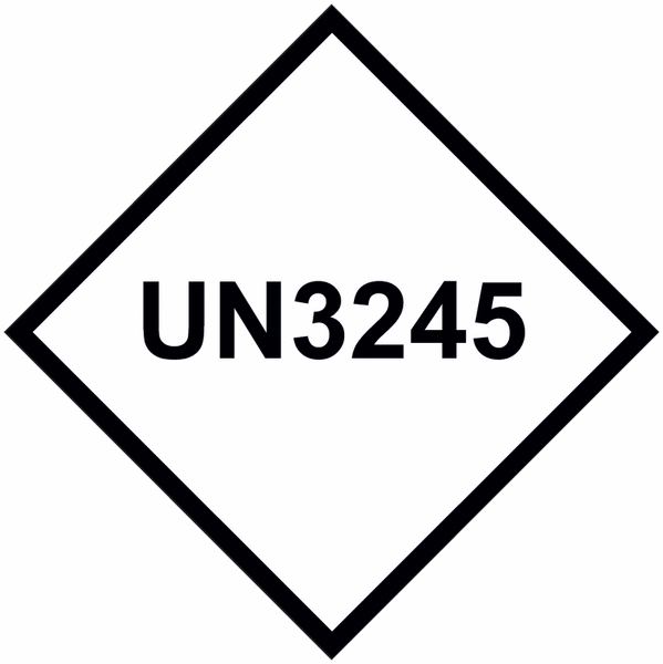 UN 3245-Aufkleber zur Verpackungskennzeichnung, ADR
