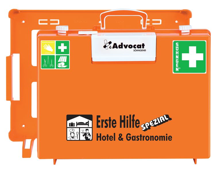 Söhngen Erste-Hilfe-Koffer Advocat "Hotel und Gastronomie" mit integriertem Pflasterspender, nach DIN 13157
