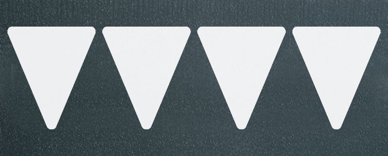Dreiecke (Haifischzähne) – PREMARK Straßenmarkierungen, Symbole