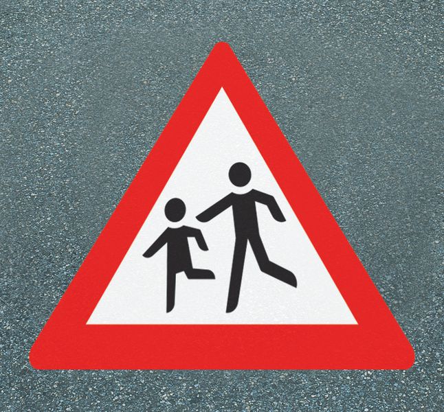 Achtung Kinder - PREMARK Straßenmarkierungen, Verkehrszeichen