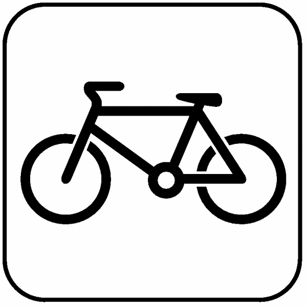 Symbol-Schilder "Fahrräder"