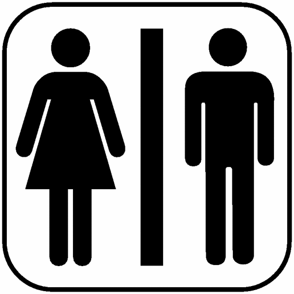 Symbol-WC-Schilder "Toiletten"