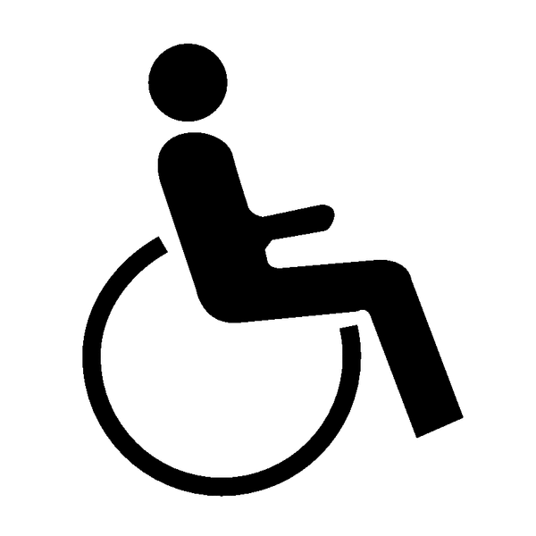 Symbol-Schilder "Rollstuhl"