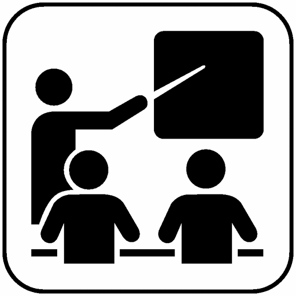 Symbol-Schilder "Unterrichtsraum"