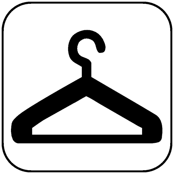 Symbol-Schilder "Garderobe"