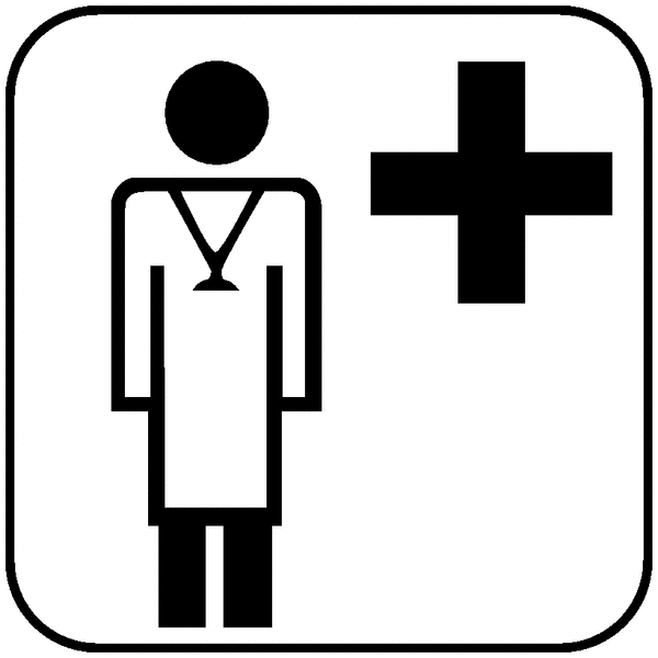 Symbol-Schilder "Sprechzimmer"