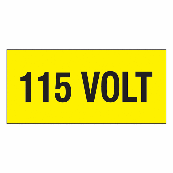 115 Volt - Spannungskennzeichnungen auf Karten