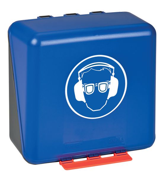 Augen- und Gehörschutz benutzen - Aufbewahrungsboxen für Kombi-Schutzausrüstung
