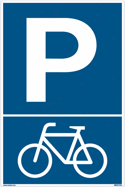 Fahrrad - Parkgebotsschilder