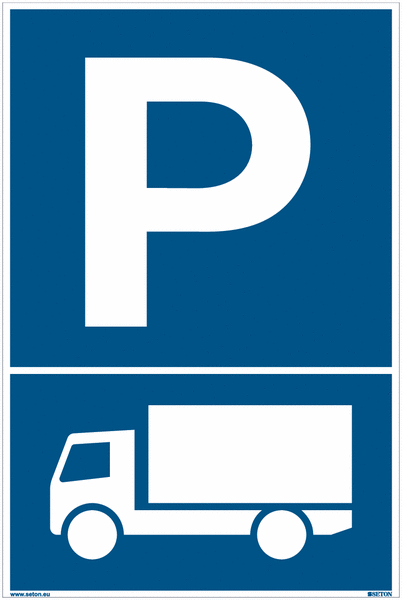 LKW - Parkgebotsschilder