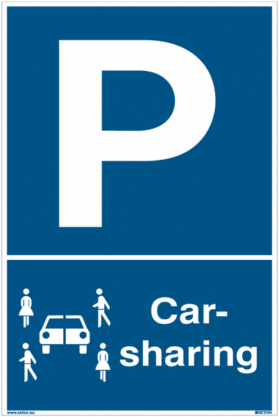 Carsharing - Parkgebotsschilder