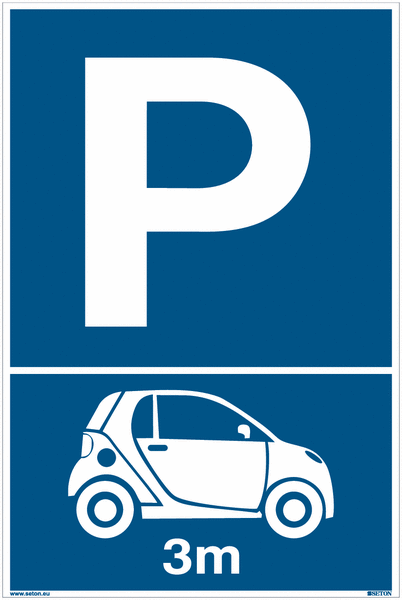 Kleinfahrzeuge - Parkgebotsschilder