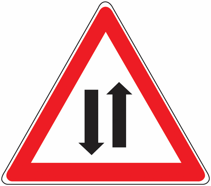 Achtung Gegenverkehr - Verkehrszeichen für Österreich, StVO