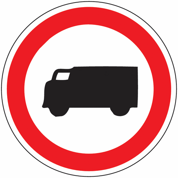 Fahrverbot für Lastkraftfahrzeuge - Verkehrszeichen für Österreich, StVO