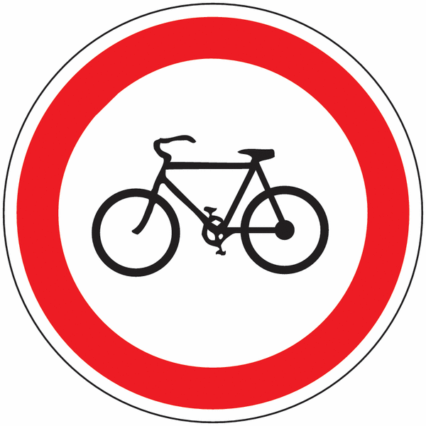Fahrverbot für Fahrräder - Verkehrszeichen für Österreich, StVO