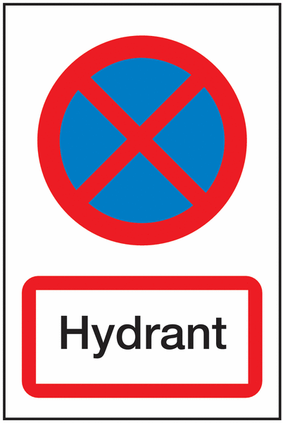 Hydrant - Brandschutz-Parkverbots-Kombi-Schilder