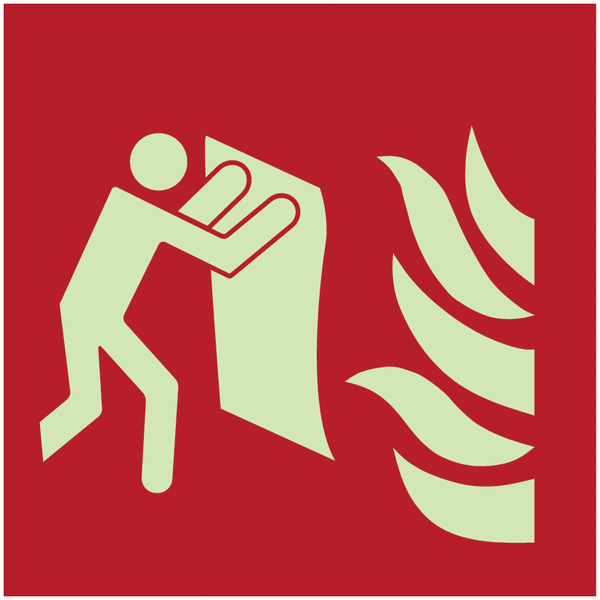 Brandschutzzeichen-Schilder "Löschdecke" nach EN ISO 7010