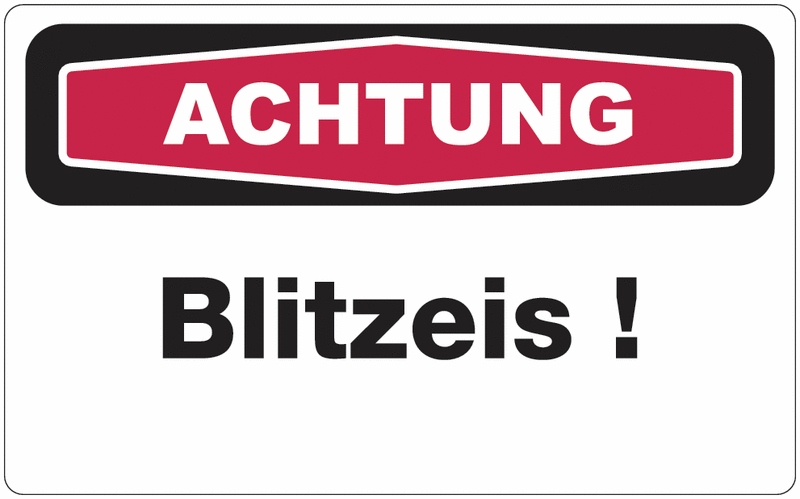 Blitzeis! - Focus-Schilder "Winter"