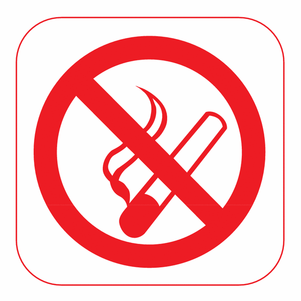 Symbol-Schilder "Rauchen verboten"