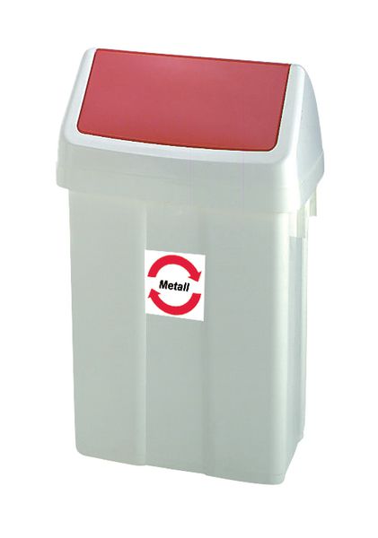 Abfallbehälter mit farbigem Schwing-Deckel