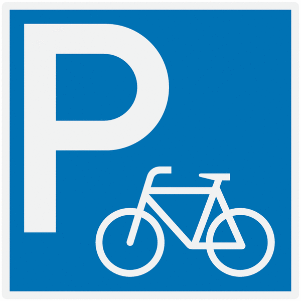 Fahrrad-Parkplatz - Parkgebotsschilder