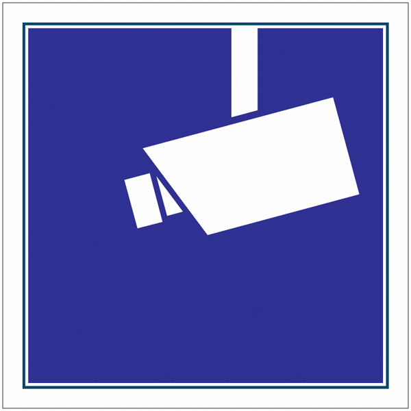 Video-Infozeichen-Schilder "Videoüberwachung / Kameraüberwachung" nach DIN 33450