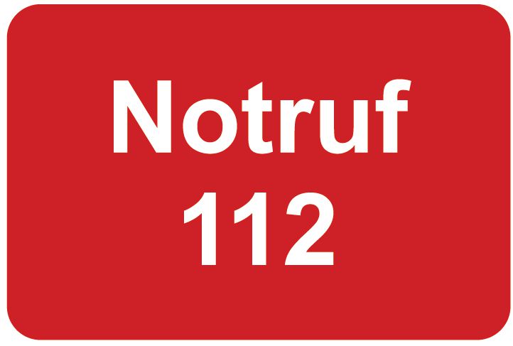 Notruf 112 – Aufkleber zur Fahrzeugkennzeichnung