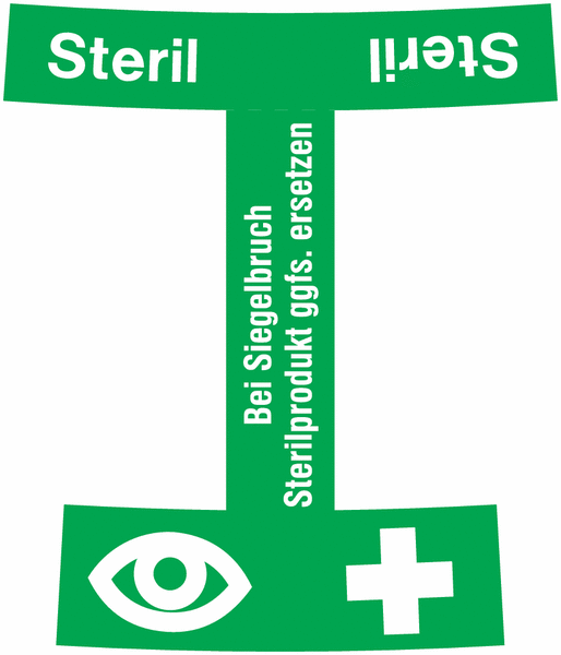 Steril-Siegel für Augenspülungen