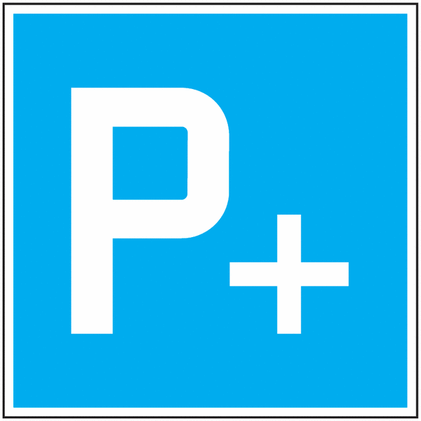 Parkplatz mit Anschluss an öffentliches Verkehrsmittel - Verkehrszeichen für die Schweiz, SSV