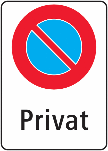 Parkieren verboten auf Privatparkplätzen - Parkverbotsschilder zum Einsatz in der Schweiz, SSV