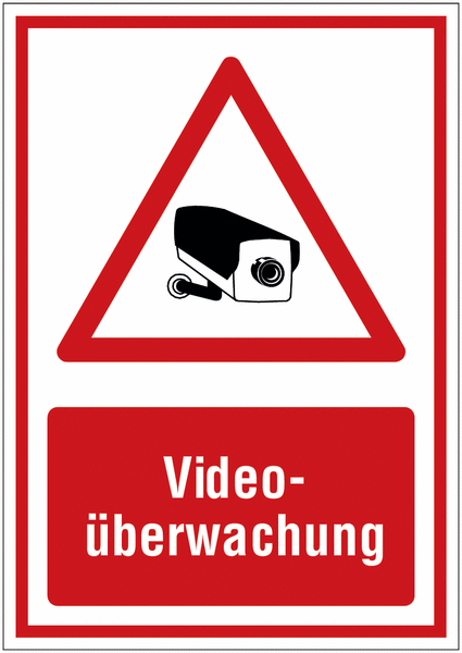 Kombi-Video-Warnschilder "Videoüberwachung"