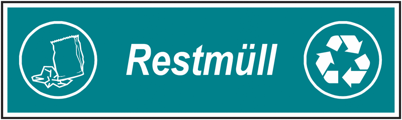 Restmüll – Recycling Kombikennzeichnung