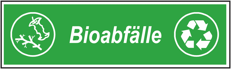 Bioabfälle – Recycling Kombikennzeichnung