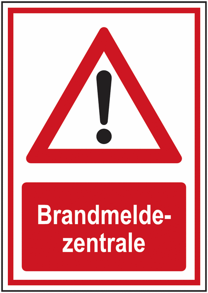 Brandmeldezentrale - Design Brandschutz-Kombi-Schilder