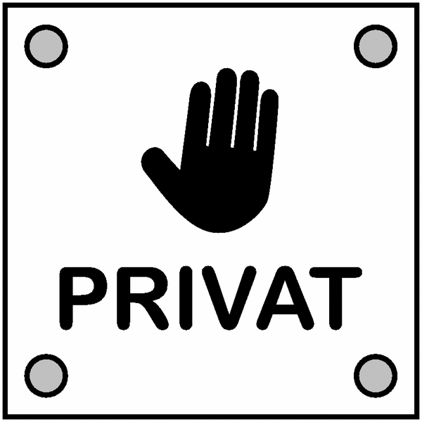 Privat - ELEGANCE Piktogrammschilder
