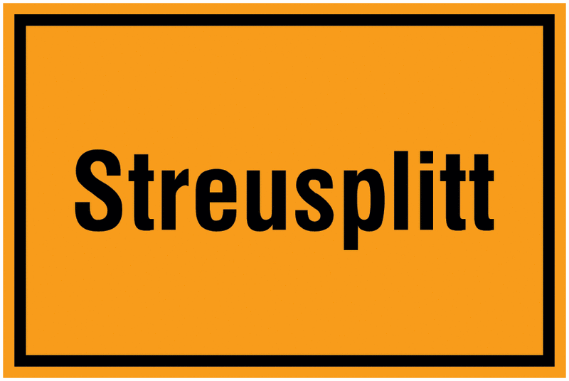 Streusplitt – Schilder Winterdienst