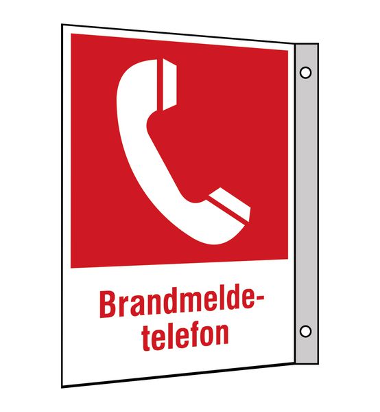 Brandschutzzeichen-Kombi-Schilder "Brandmeldetelefon"