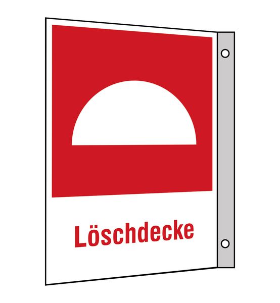 Brandschutzzeichen-Kombi-Schilder "Löschdecke"