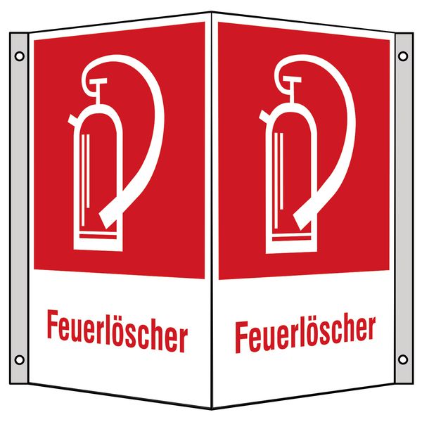 Brandschutzzeichen-Kombi-Schilder "Feuerlöscher"
