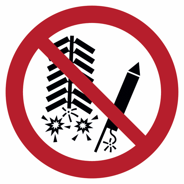 Feuerwerk verboten – Verbotsschilder, praxiserprobt