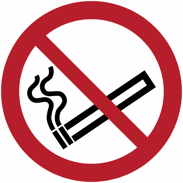 Verbotszeichen "Rauchen verboten" nach EN ISO 7010