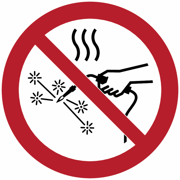 Heißarbeiten verboten - Verbotsschilder, EN ISO 7010