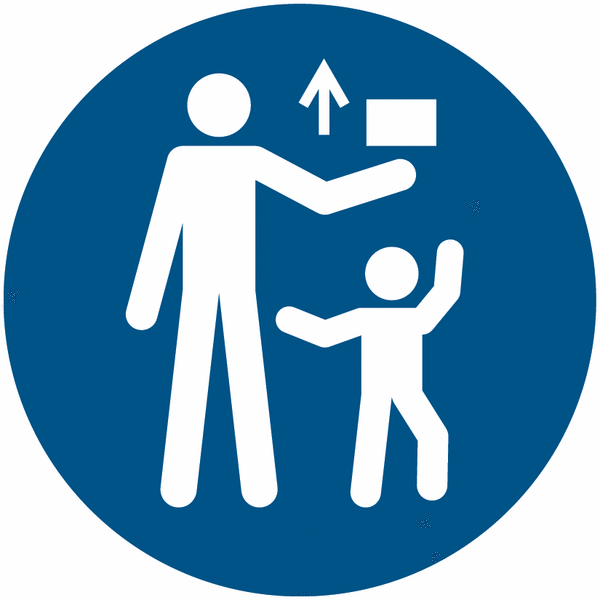 Darf nicht in die Hände von Kindern gelangen - Gebotsschilder, EN ISO 7010