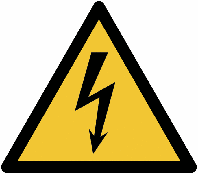 Warnzeichen "Warnung vor elektrischer Spannung", EN ISO 7010