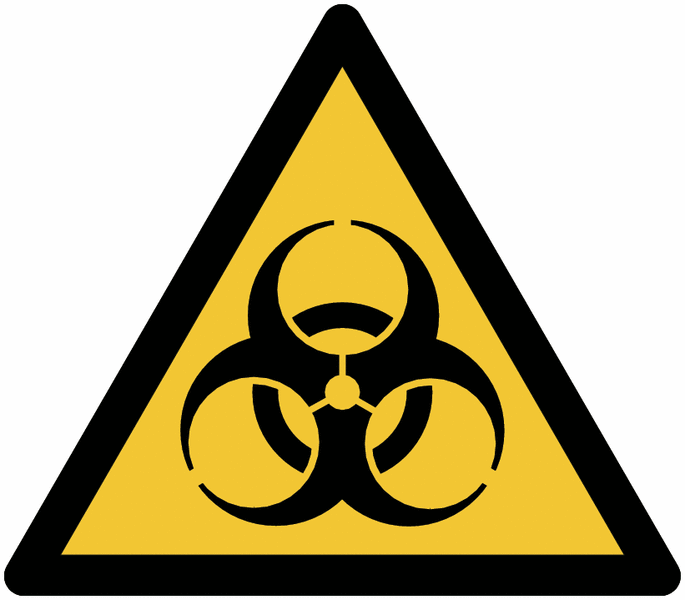 Warnzeichen "Warnung vor Biogefährdung", EN ISO 7010