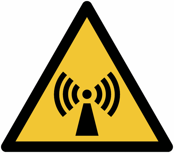 Warnzeichen "Warnung vor nicht ionisierender Strahlung", EN ISO 7010