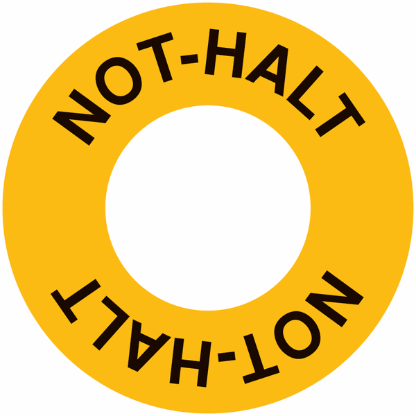 Not-Halt-Kreis-Etiketten für Notschalter