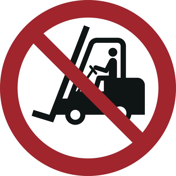 Antirutsch-Bodenmarkierung "Für Flurförderzeuge verboten"