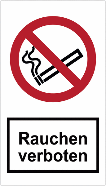Rauchen verboten – Warnaufsteller, massiv