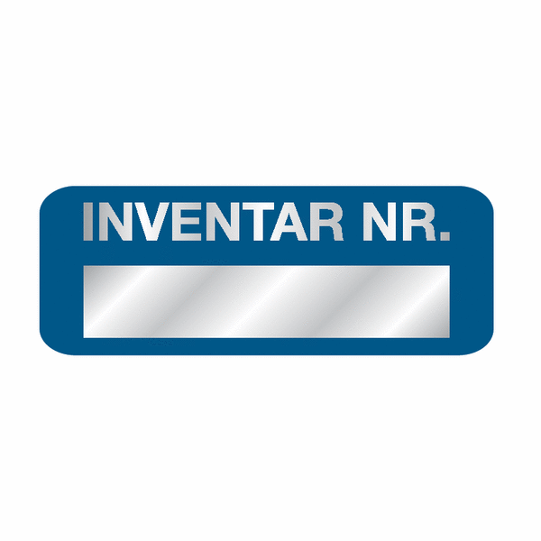 INVENTAR NR. - SetonGuard®, Inventaretiketten, Blanko